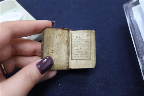 E. Newbury 1780, miniature bible